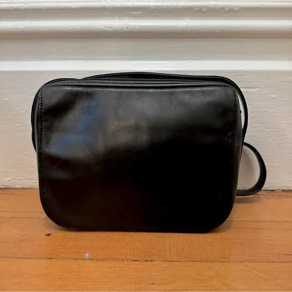 Vintage Mark Cross Crossbody w/ Hardware Detail, Black - Picture 3 of 9